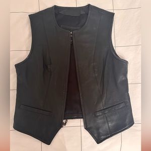 Leather vest